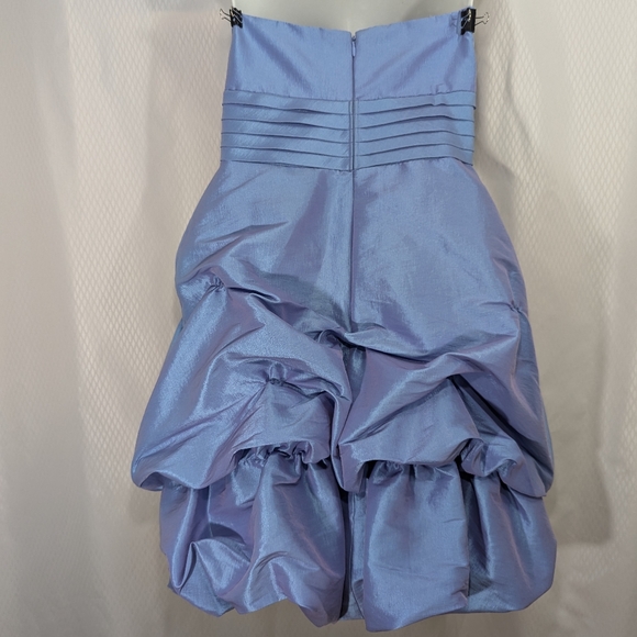 Morgan 4 Ever Strapless Short Formal, Pastel Periwinkle, Size 5/6 - Picture 8 of 13